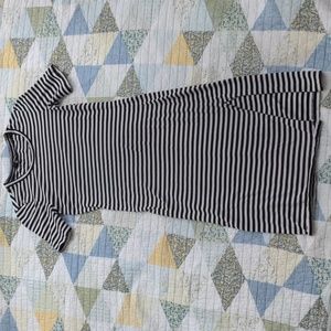 Aritzia Wilfred Free Bodycon Mini Dress with Slit, Sz XS, Black/White